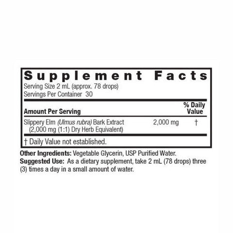 Nature's Answer, Slippery Elm Extract Alcohol-Free, 2000 Mg, 2 Oz Nature's Answer