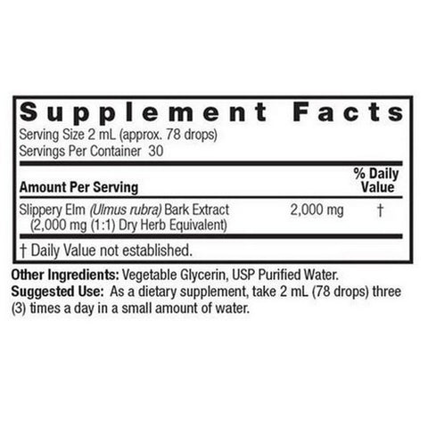 Nature's Answer, Slippery Elm Extract Alcohol-Free, 1 Oz