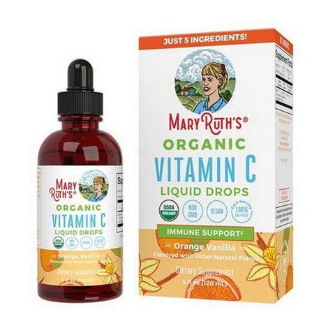 MaryRuth's, Organic Orange Vanilla Vitamin C Liquid Drops, 1 Oz