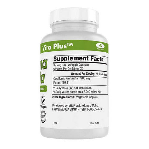 Vita plus, Caralluma Fimbriata, 60 Veggie Capsules Vita plus