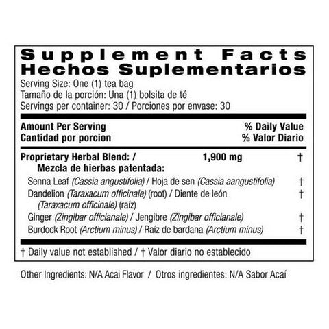 Bio Nutrition, Acai Cleansing And Detox Tea, 30 Count Bio Nutrition