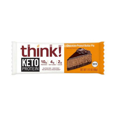 Pure Protein, Keto Delight Chocolate Peanut Butter Pie Bar, 10 Count