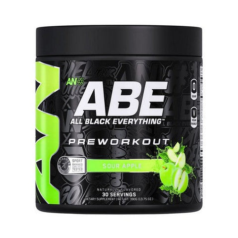 ABE, Ultimate Pre Workout Sour Apple, 390 Grams
