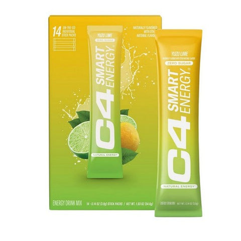 Cellucor, C4 Smart Energy Yuzu Lime, 14 Count