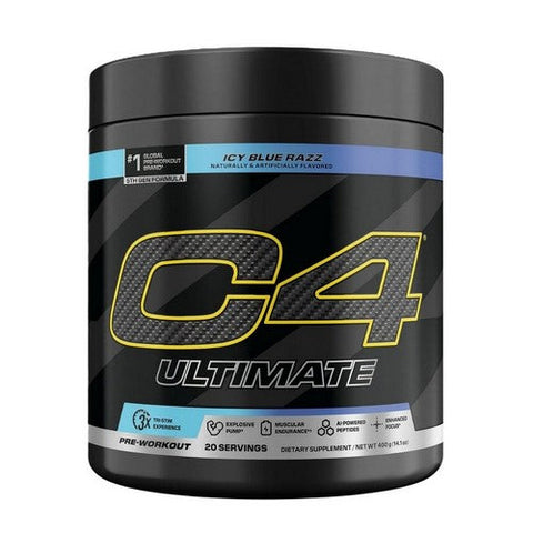 Cellucor, C4 Ultimate Pre Workout Blue Raspberry, 20 Servings (320 G)