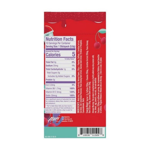 Alani Nu, Energy Stick Pack Cherry Slush, 10 Count