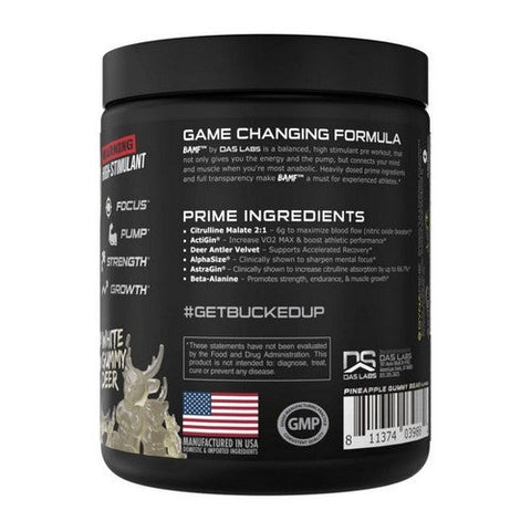 Bucked Up, BAMF White Gummy Bear, 12.6 Oz Bucked Up