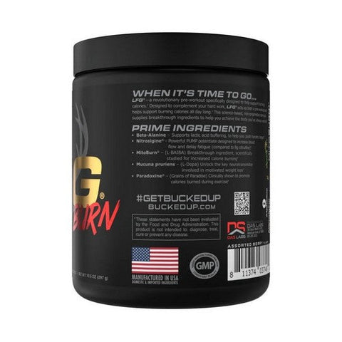 Bucked Up, LFG Pre-Workout Burn Berry, 10.5 Oz Bucked Up