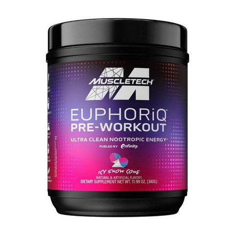 Muscletech, EuphoriQ Pre-Workout Icy Snow Cone, 340 Grams