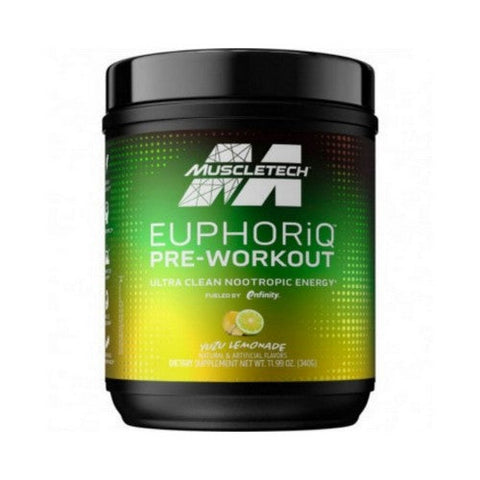 Muscletech, EuphoriQ Pre-Workout Yuzu Lemonade, 340 Grams