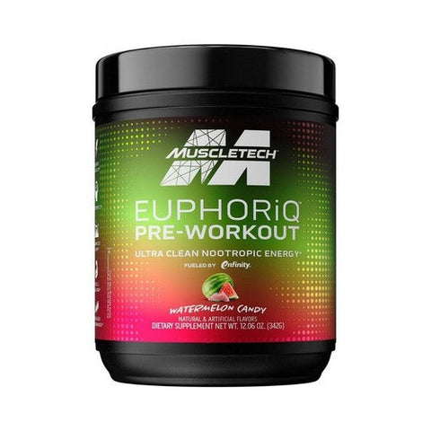 Muscletech, EuphoriQ Pre-Workout Watermleon Candy, 340 Grams