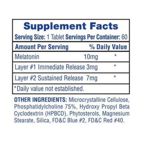 HI-TECH PHARMACEUTICALS, Melatonin, 60 Tabs HI-TECH PHARMACEUTICALS