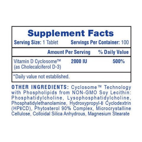HI-TECH PHARMACEUTICALS, Vitamin D3, 100 Tabs HI-TECH PHARMACEUTICALS