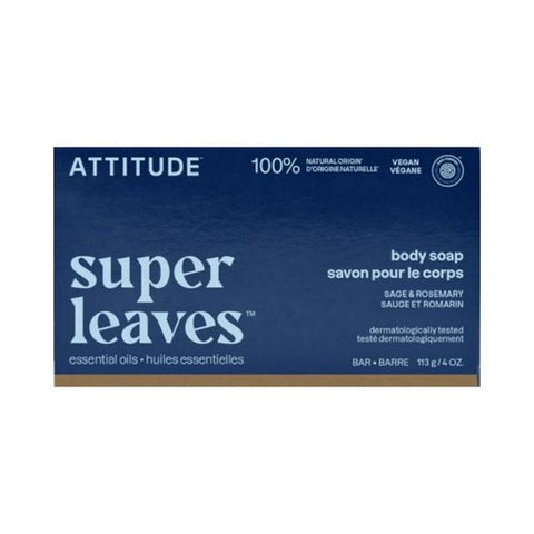 Attitude, Leaves Bar Soap Sage And Rosemary, 4 Oz
