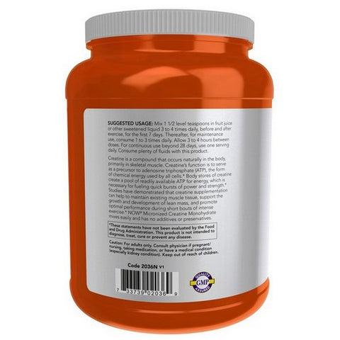 Now Foods, Creatine Monohydrate Micronized Powder, 2.2 Lbs