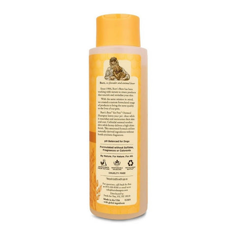 Burt's Bees, Natural Pet Care Oatmeal Dog Shampoo With Colloidal Oat Flour And Honey, 16 Oz