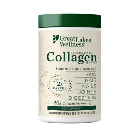 Great Lakes Wellness, Collagen Peptides Unflavored, 10 Oz