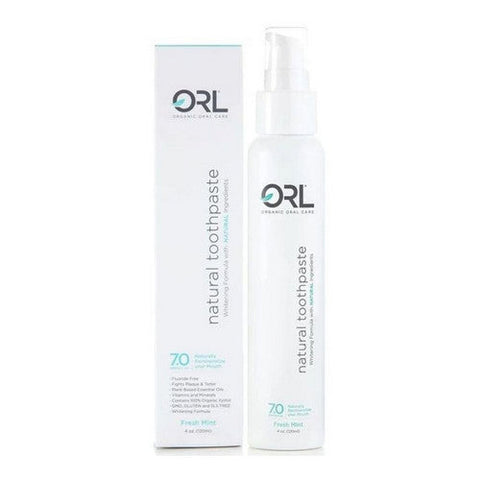 ORL, Fresh Mint Fluoride Free Toothpaste With Hydroxyapatite, 4 Oz ORL