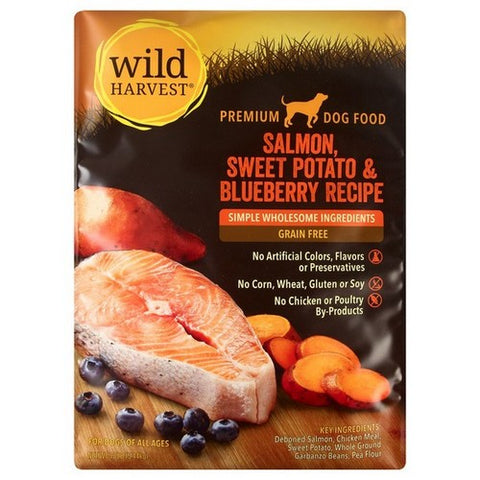 Wild Harvest, Salmon Sweet Potato And Blueberry Recipe Dog Food, 12 Lbs