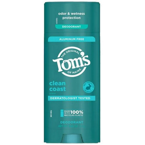 Tom's Of Maine, Clean Coast Deodorant, 3.25 Oz