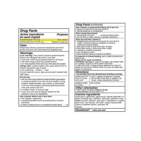 Genexa, Acetaminophen PM Extra Strength, 50 Count