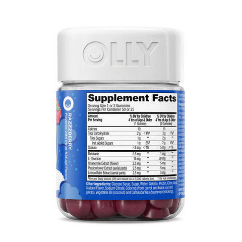 Olly, Kids Sleep Gummies Razzzberry, 50 Count Olly