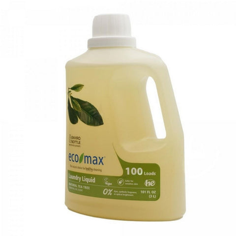 Eco-Max, Natural Laundry Liquid Tea Tree, 101 Oz (Case of 4)