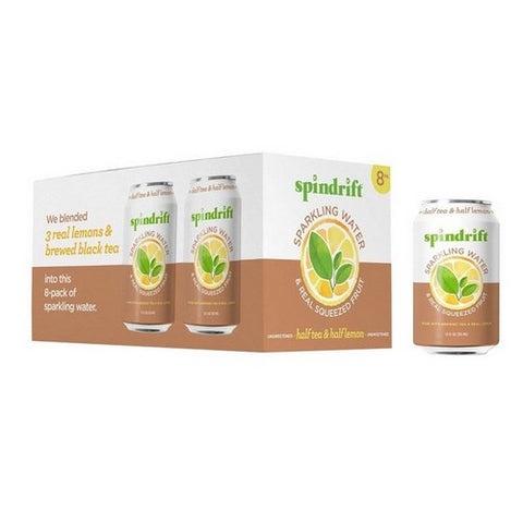 Spindrift, Sparkling Water Half Tea And Half Lemon, 12 Oz x 8 (Case Of 3)
