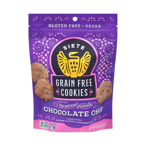 Siete, Chocolate Chip Cookies, 4.5 Oz (Case Of 10)
