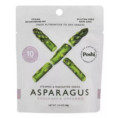 Poshi, Snack Asparagus Marinated Vegetable, 1.34 Oz (Case Of 10)