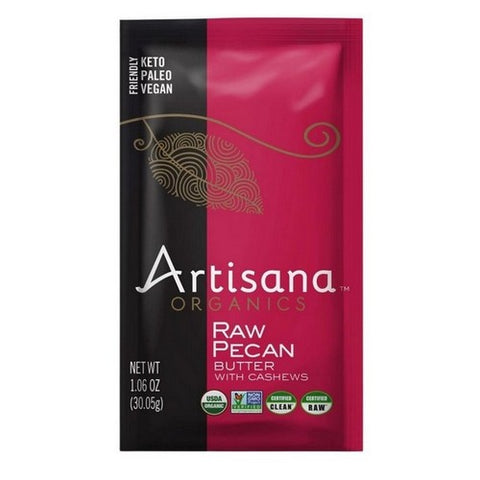 Artisana, Organic Raw Pecan Butter Squeeze Pack, 1.06 Oz (Case Of 10)