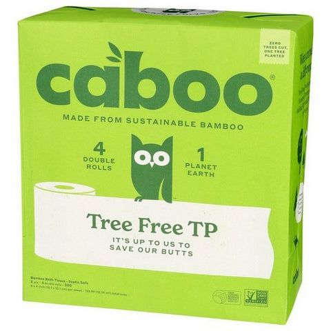Caboo, Toilet Paper Tree Free, 4 Count (Case Of 10)
