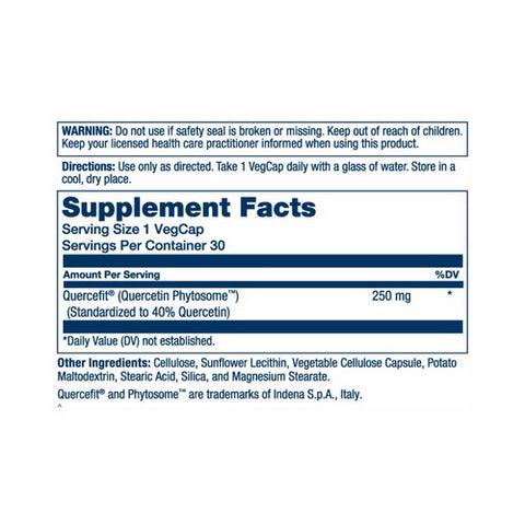 Solaray, Quercetin, 30 Count