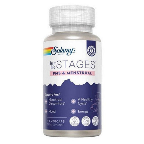Solaray, PMS & Menstrual Support, 24 Count Solaray