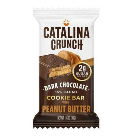 Catalina Crunch, Cky Dark Chocolate Peanut Butter Bar, 1.16 Oz (Case of 24)