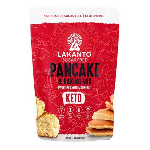 Lakanto, Pancake And Waffle Mix With Monkfruit Sweetener, 1 Lb (Case of 8)