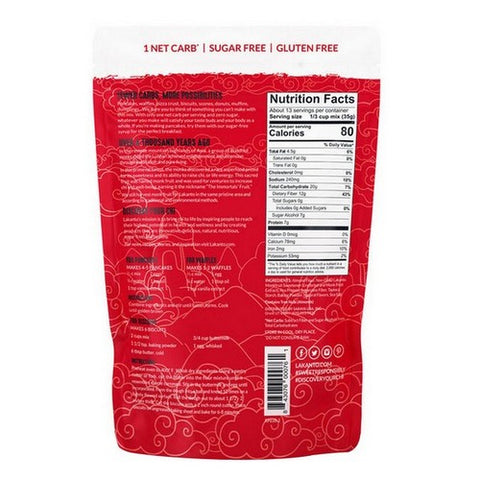 Lakanto, Pancake And Waffle Mix With Monkfruit Sweetener, 1 Lb (Case of 8)