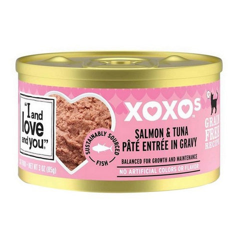 I And Love And You, Xoxos Salmon And Tuna Pate Wet Cat Food, 3 Oz (Case of 24)