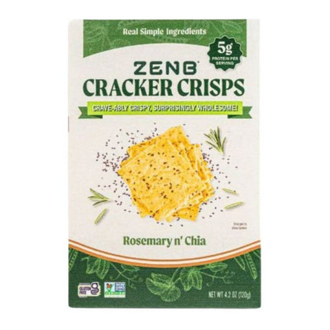 Zenb, Cracker Crisp Rosemary Chia, 4.2 Oz (Case of 8)