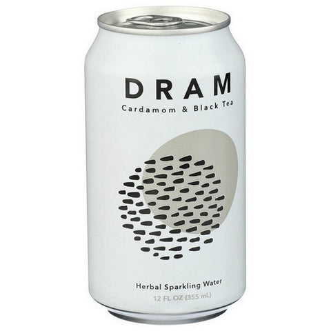 Dram, Sparkling Water Cardamom And Black Tea, 12 Oz (Case of 24)