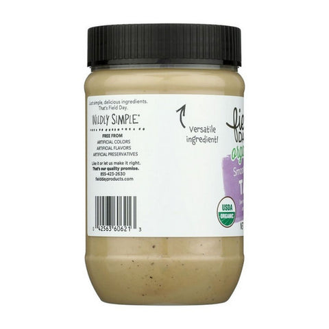 Field Day, Organic Tahini Smooth Unsalted, 16 Oz (Case Of 12)