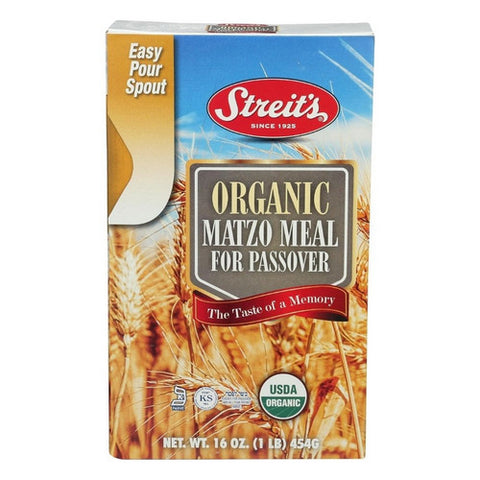 Organic Matzo Meal for Passover 16 Oz (Case Of 12) by Streits