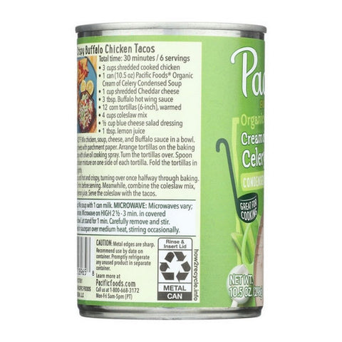 Pacific Foods, Organic Condensed Cream of Celery Soup, 10.5 Oz (Case Of 12)
