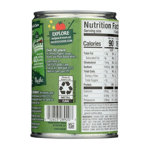 Pacific Foods, Organic Chicken Tortilla Style Rice Soup, 16.3 Oz