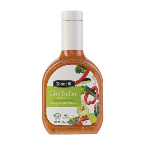 Tonnelli, Lite Italian Salad Dressing, 16 Oz (Case Of 12)