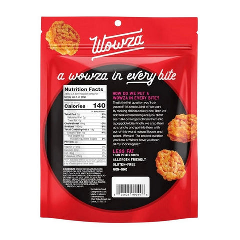 Wowza, Wowza Fuego Lime Crunchy Rice Crisps, 3.5 Oz (Case of 8)