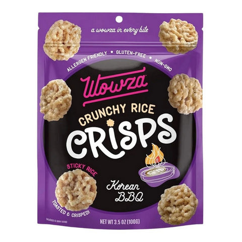 Wowza, Wowza Korean BBQ Crunchy Rice Crisps, 3.5 Oz (Case of 8)