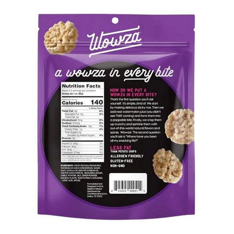 Wowza, Wowza Korean BBQ Crunchy Rice Crisps, 3.5 Oz (Case of 8)