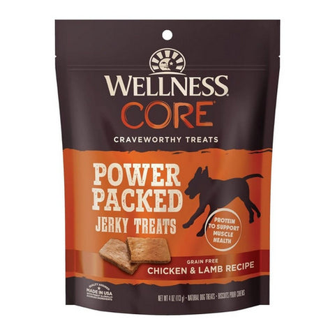 Wellness, Wellness Core Power Packed Beef Jerky Dog Treat, 4 Oz (Case of 8)