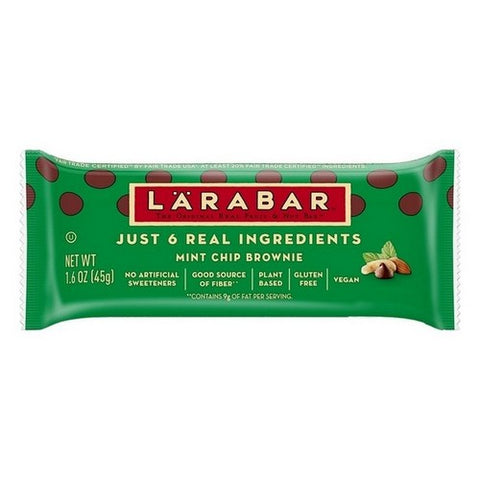 Larabar, Mint Chip Brownie Fruit And Nut Food Bar, 1.6 Oz (Case of 16)